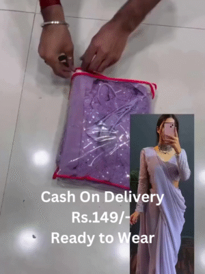 Ready To Wear Saree Stitched Blouse Belt