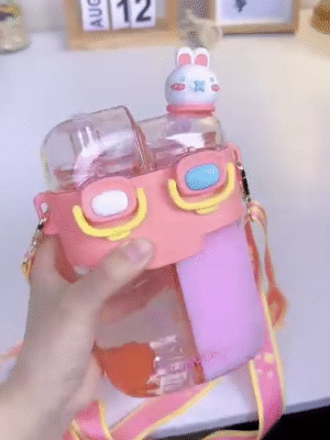 🐰💖 Kawaii Double-Sided Bunny Bottle – Available Now in Our Shop! Only ₹499