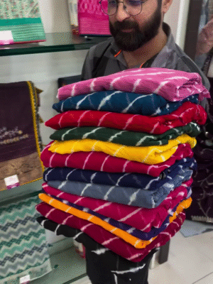 13 Vibrant Colors Pure Georgette Lehariya