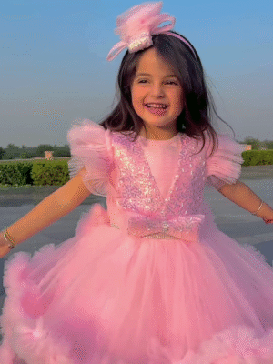 ✨ Beautiful Princess Frill Sequin Dress for Girls ✨