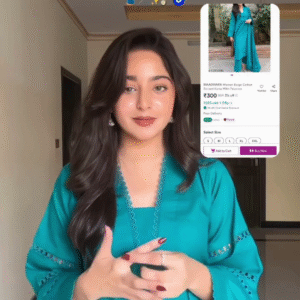Chic Turquoise Cotton Kurta Set – Style It with Me for Just ₹300!