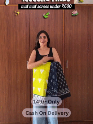 Whispers Of Cotton: Soft & Elegant Mul Mul Sarees At Just ₹149