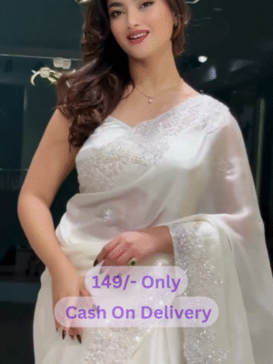 Starstruck In Chiffon: Bollywood-inspired Self-design Saree For Glamorous Evenings