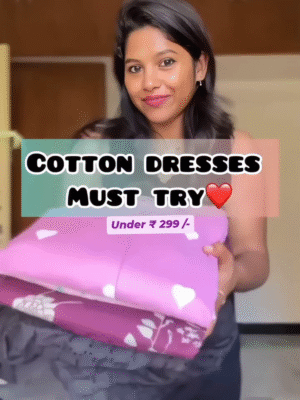 Breathe Easy in Style: Must-Try Cotton Dresses for Women – Just ₹299/-