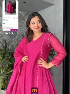 Everyday Elegance: Rayon Embroidered Frock Top & Short Kurti – Just ₹213/-