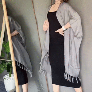 Grey Grace – Urban Elegance Solid Stole | Minimalist Style, Maximum Impact