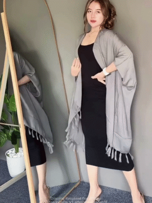 Grey Grace – Urban Elegance Solid Stole | Minimalist Style, Maximum Impact