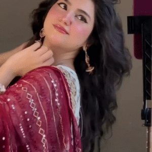 White Embroidered Formal Suit with Mirror Work Detailing, Paired with Contrasting Dupattas