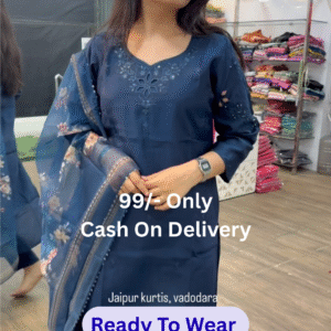Elegant In Blue Kurta Set