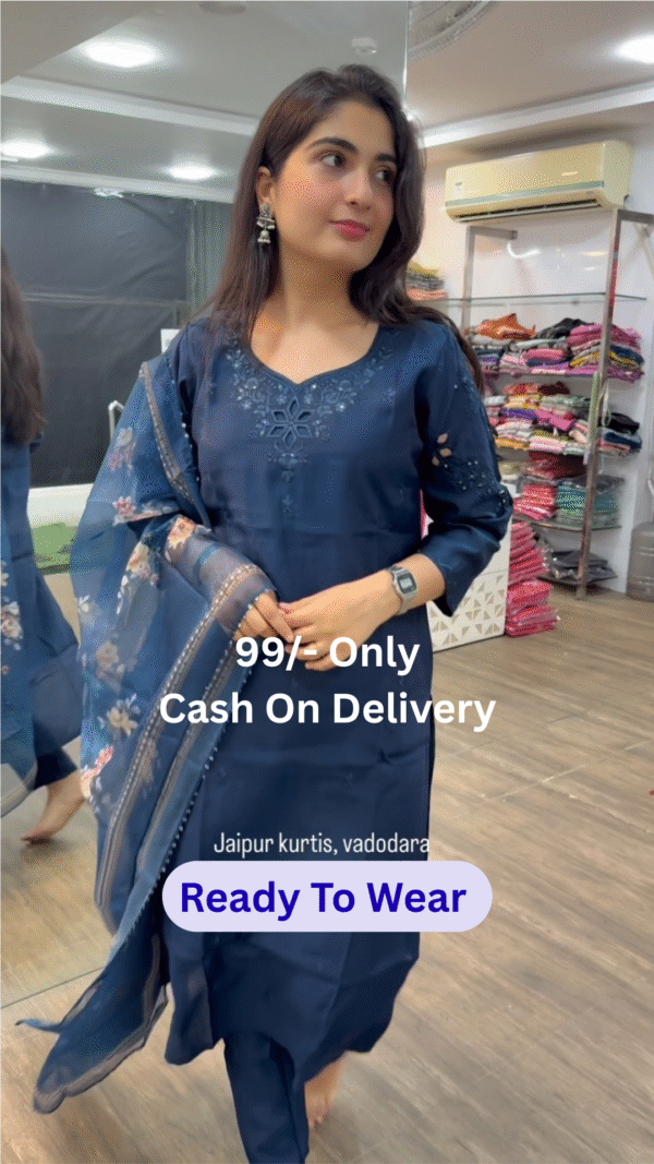 Elegant In Blue Kurta Set