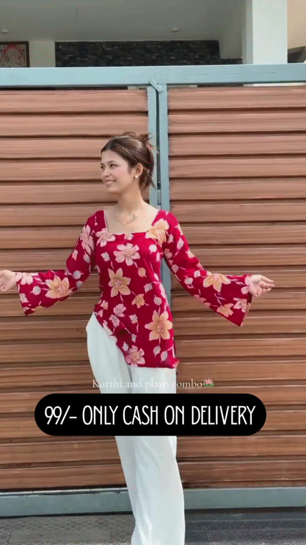 Kurti and Plazo Combo Set | Elegant Everyday Comfort Meets Festive Chic Style – Perfect for All Occasions ✨💃