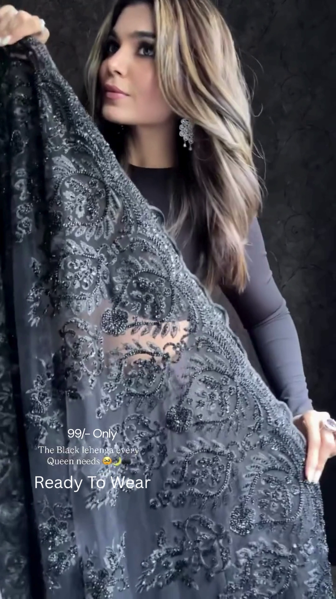 π€ The Black Lehenga Every Queen Needs β Bold, Royal & Irresistibly Elegant β¨