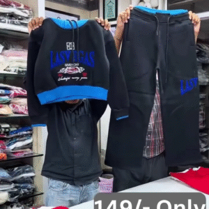 💙 Givenchy Luxe Street Set – Black & Blue Hoodie with Matching Sweatpants 🖤