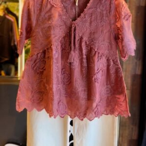 Romantic Charm – Lace Puffed Sleeve Top
