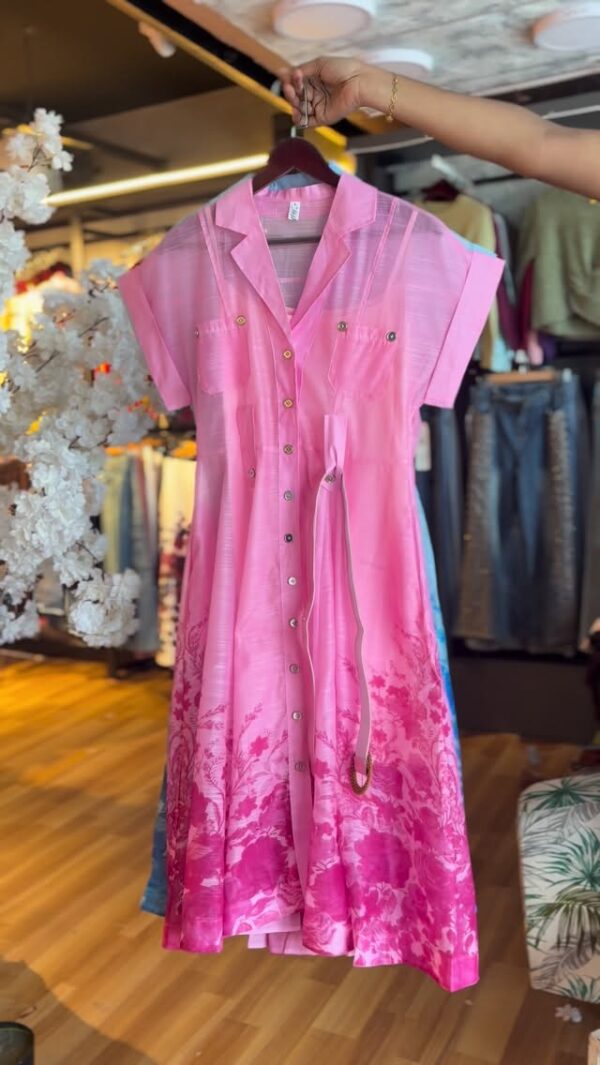 Stylish Women’s Inner Dress with Belt 💜🧡 – Chic & Comfortable Everyday Wear