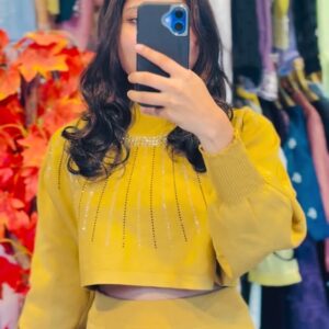 Girls Party Rayon A-Line Top (Yellow) 🌟💛 – Stylish & Comfortable Party Wear
