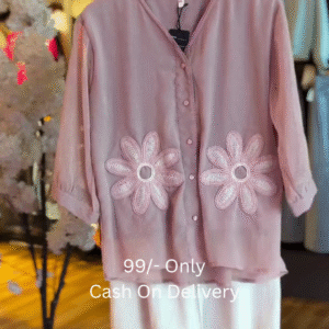 Purple Fancy Top with White Skirt | Girls’ Stylish 2-Piece Set