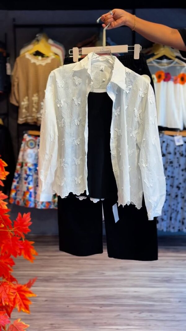 Black & White Inner Shirt Set | Stylish 2-Piece Everyday Essentials