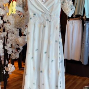 Mid-Length Floral Print Dress with Ruffle Collar & Sleeves πΌ