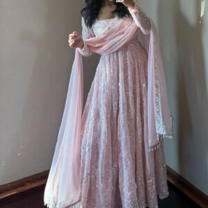 Women's Embroidered Anarkali Kurta Set