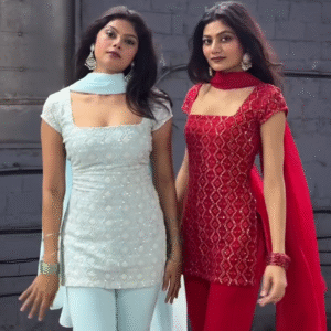 ❤️ Scarlet Red Chikankari Kurta – Where Tradition Meets Timeless Beauty  A statement of grace, handcrafted in every thread.