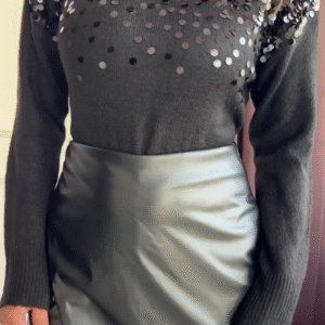 🧶 Chic Embroidery Woven + Motif Classy Party Wear Sweaters