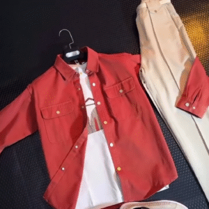 Men’s Combo Set – Korean Pants, Classic Shirt & Loafers: Sharp, Stylish & Effortlessly Classy