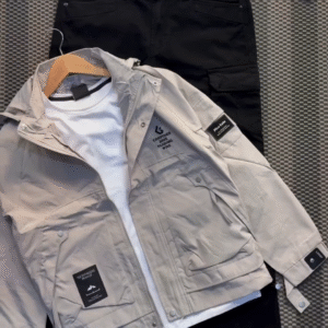 Korean Men’s Sweatshirt with Straight Pant & Classic Shoes – Minimal, Modern & Effortlessly Stylish