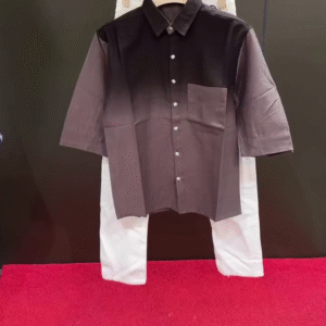 Crisp & Contemporary – Graphpaper Oversized Shirt with French Crown Slim-Fit Denim Jeans